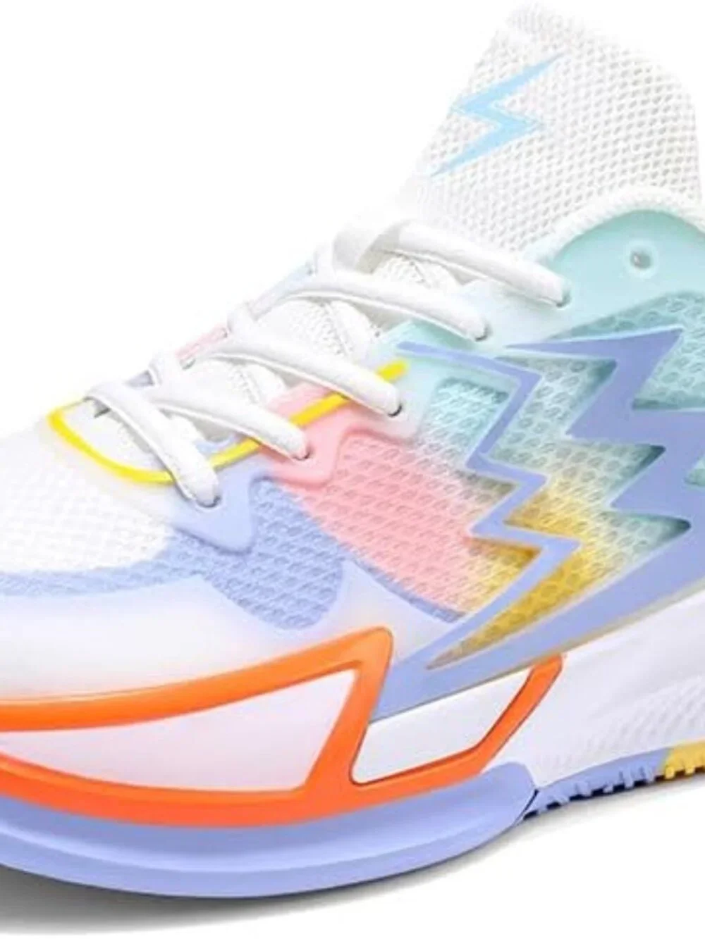 Women's Blue Non Slip Breathable Mesh Sneakers Comfortable Basketball Shoes